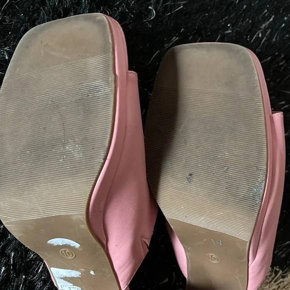 Diba Fashion Square chunky open toe platform mules Sz  10 - Picture 10 of 13